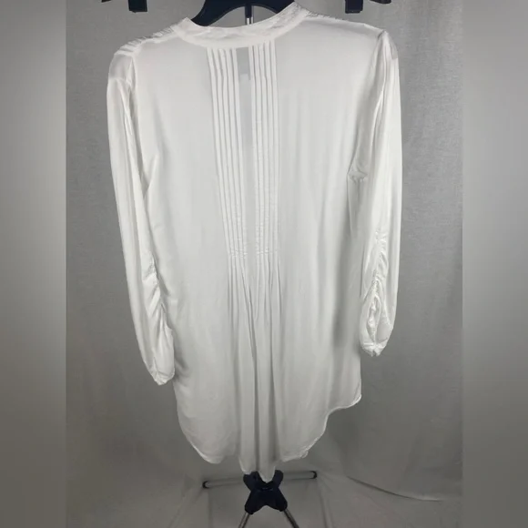 Area Stars Handkerchief Hem White long sleeve Mini Dress Size Medium (8-10) NWT - Picture 7 of 14